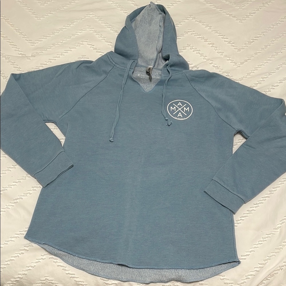 Dusty Blue Women's Mama Hoodie‎